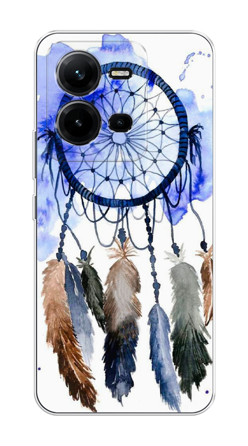 

Чехол на Vivo V25/V25e "Ловец снов 1", Коричневый;синий, 267650-1
