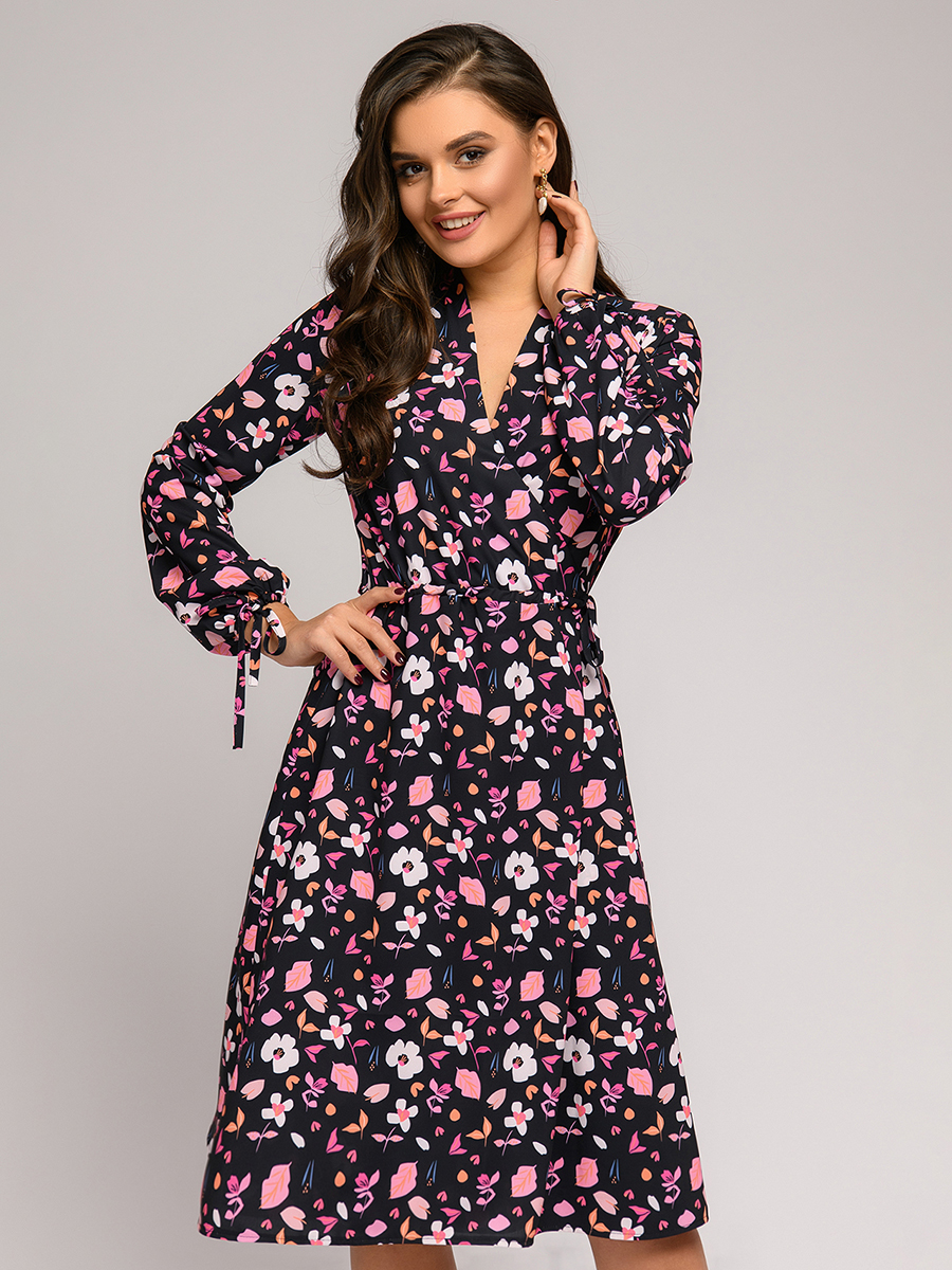 

Платье женское 1001dress 0112001-01787BX черное 42, 0112001-01787BX