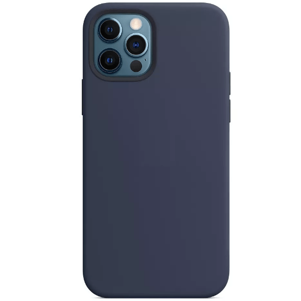 фото Чехол для iphone 12/12 pro silicon сase apl ws, темно-синий nobrand