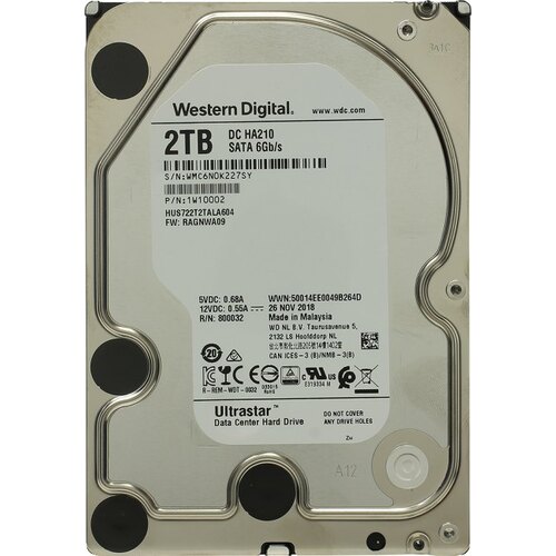 Жесткий диск Western Digital 2 ТБ HUS722T2TALA604