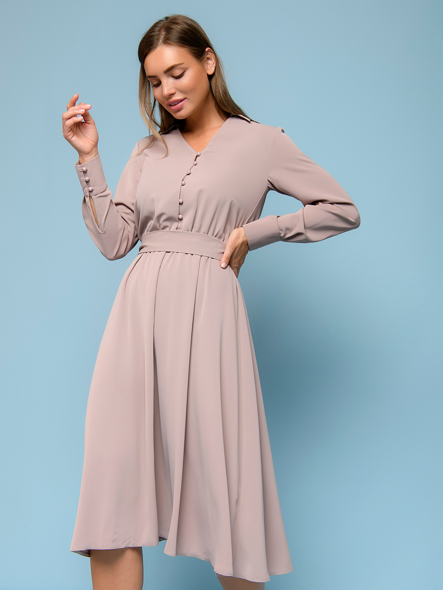 

Платье женское 1001dress 0112001-01810 серое 44, 0112001-01810