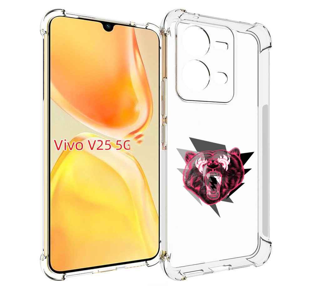 

Чехол MyPads грозовой медведь для Vivo V25 5G / V25e, Прозрачный, Tocco