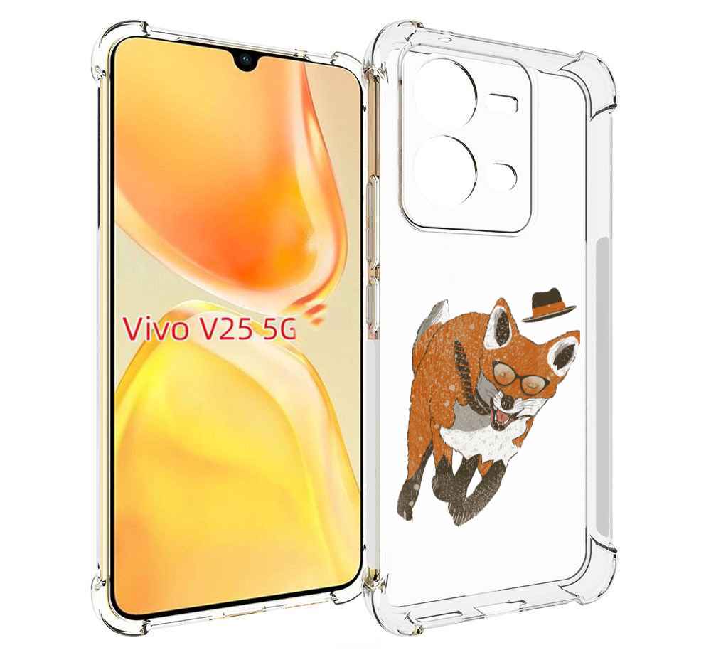 

Чехол MyPads шустрый лис для Vivo V25 5G / V25e, Прозрачный, Tocco