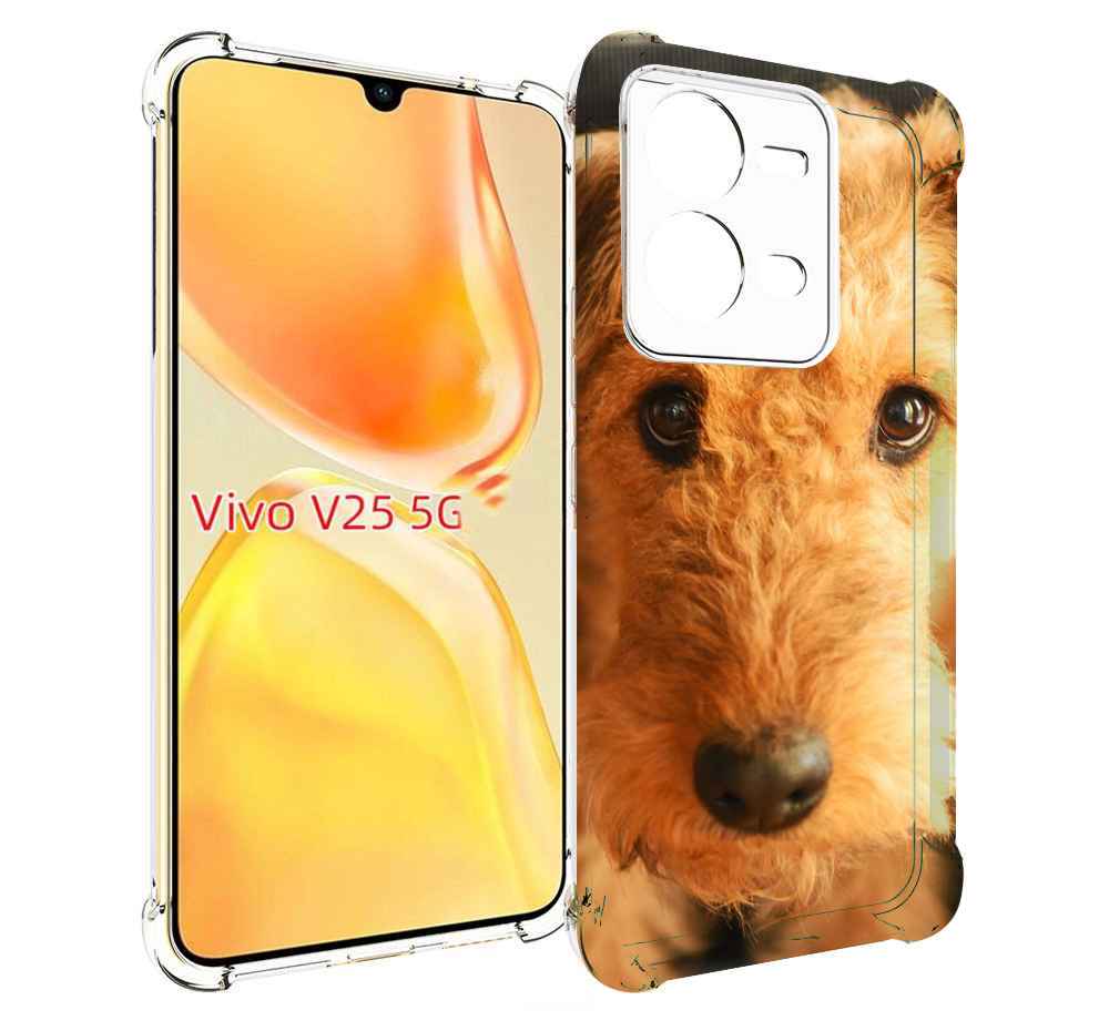 

Чехол MyPads эрдельтерьер для Vivo V25 5G / V25e, Прозрачный, Tocco