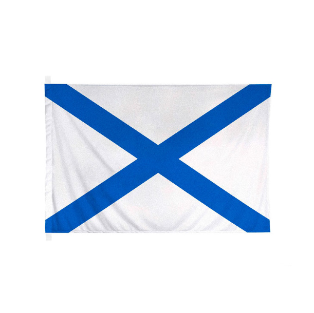 фото Андреевский флаг для флагштока 90х135 см nobrand