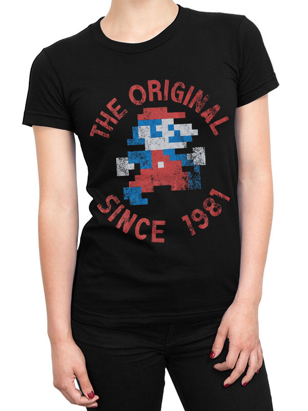 фото Футболка женская design heroes super mario черная 2xl