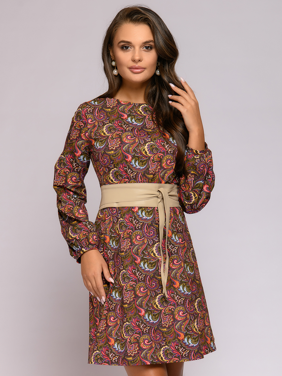 

Платье женское 1001dress 0112001-01958BO бордовое 40