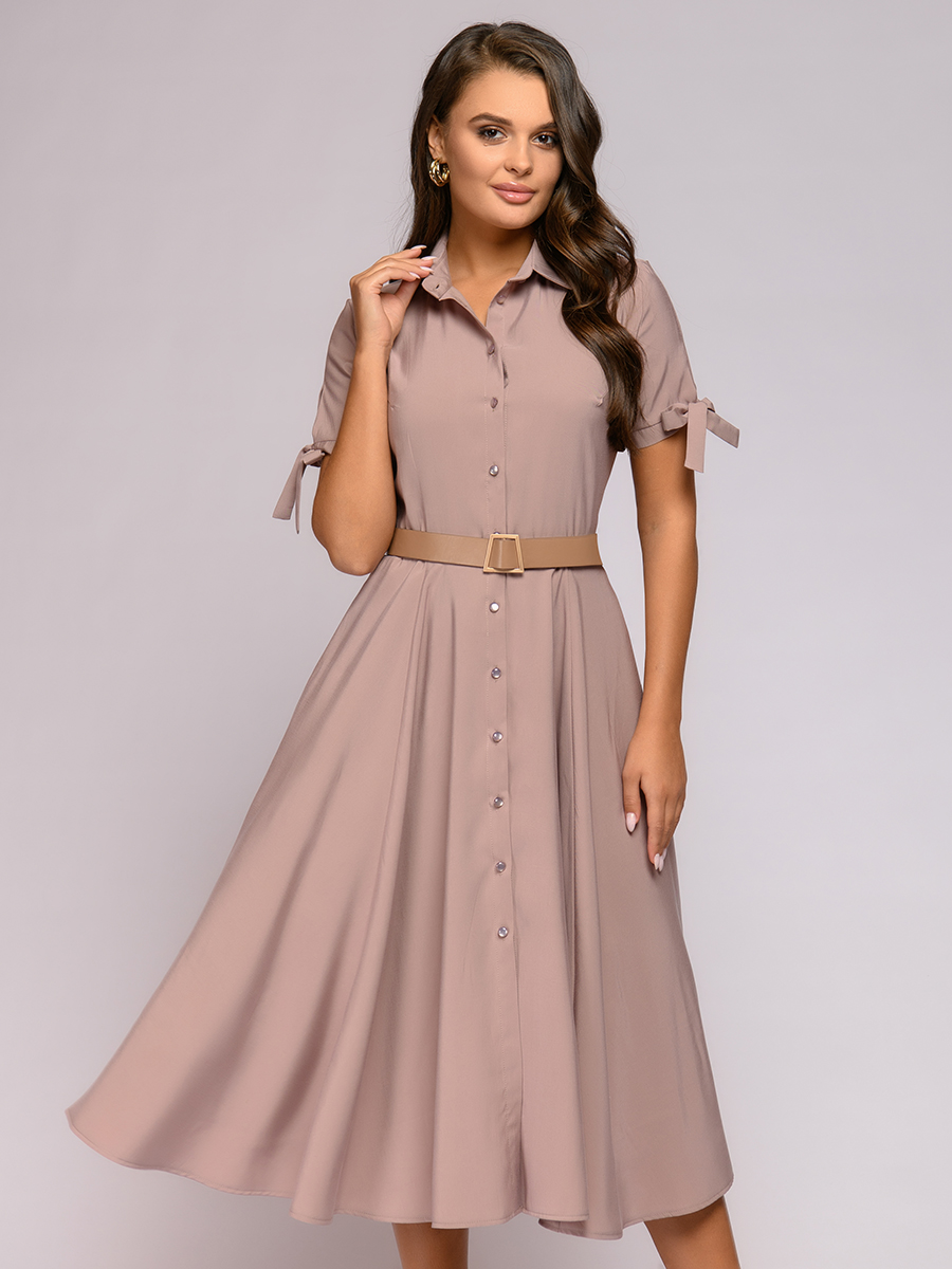 

Платье женское 1001dress 0112001-01962BG бежевое 42