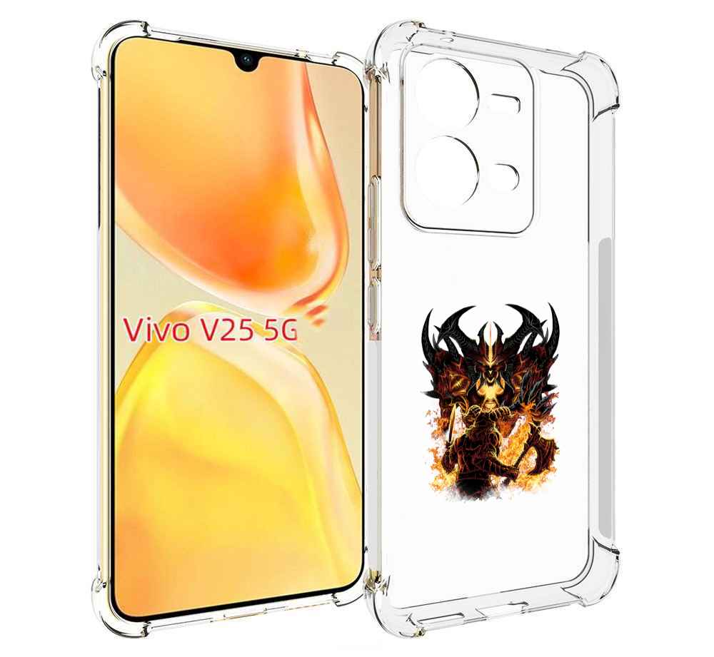 

Чехол MyPads демон shadow fiend для Vivo V25 5G / V25e, Прозрачный, Tocco