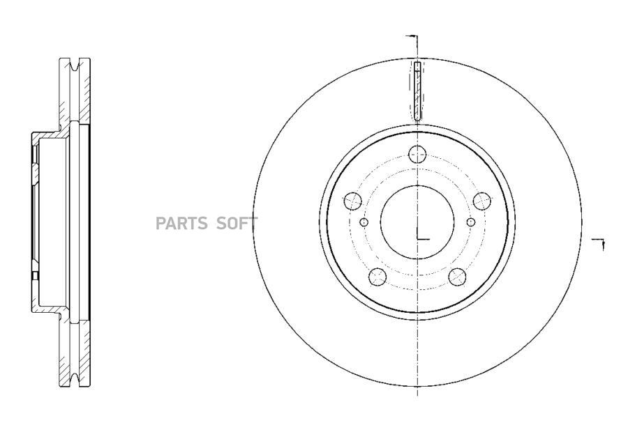 

Диск тормозной вентилируемый G-brake GR-21600