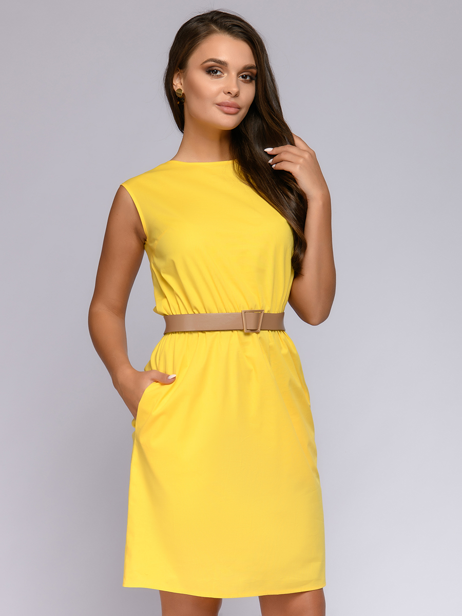 

Платье женское 1001dress 0112001-01986YL желтое 40