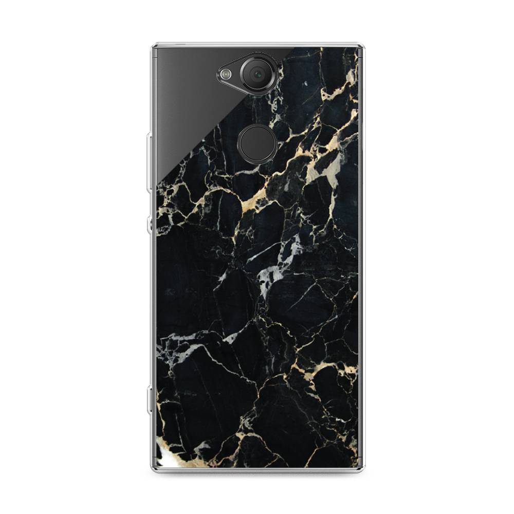 

Чехол Awog на Sony Xperia XA2 Plus "Черный мрамор уголок", Разноцветный, 53550-3