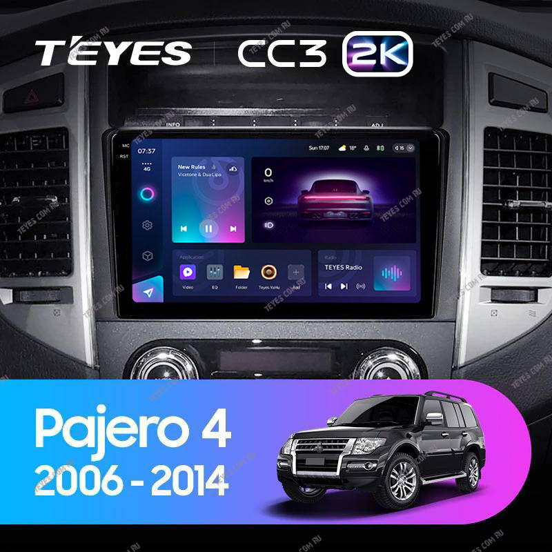 

Автомобильная магнитола Teyes CC3 2K 6/128 Mitsubishi Pajero 4 V80 V90 (2006-2022), CC3 2K