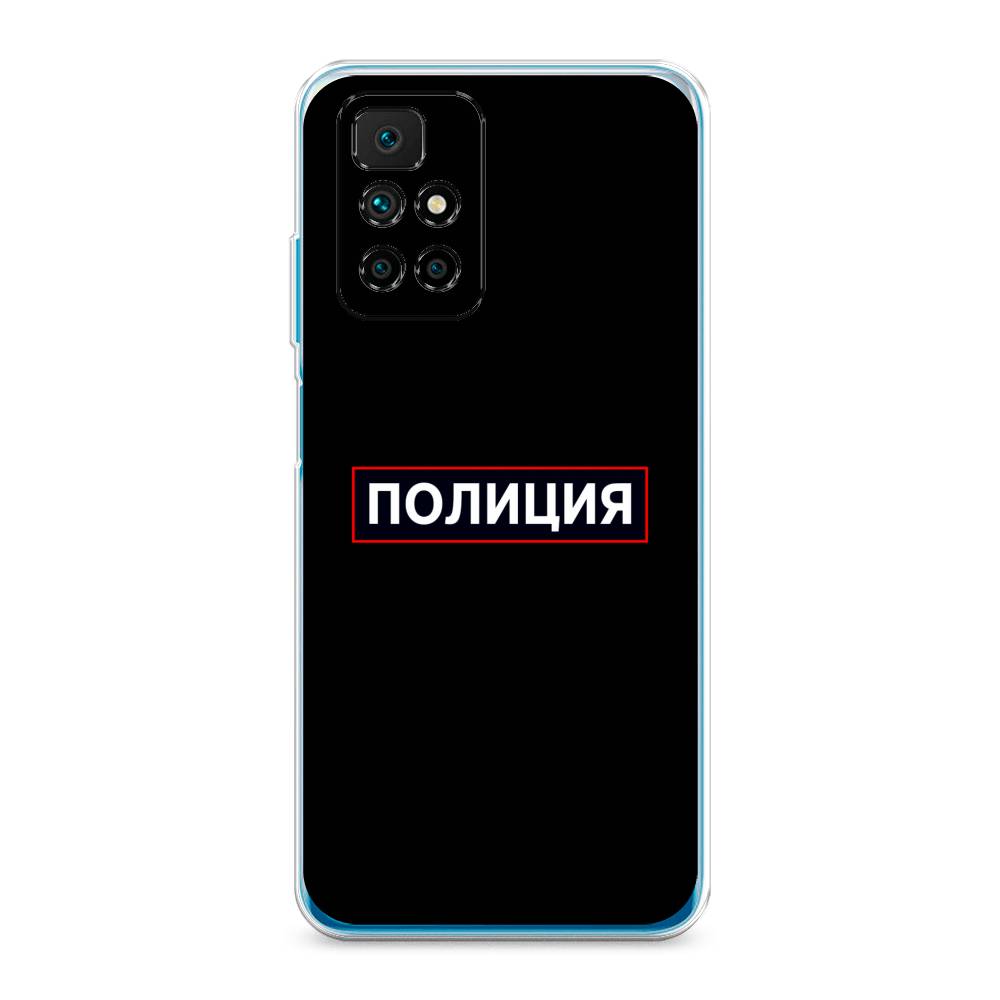 фото Силиконовый чехол "police logo" на xiaomi redmi note 11 4g china awog