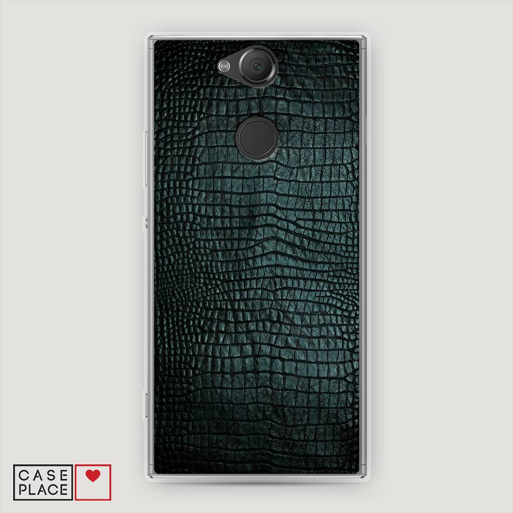 фото Силиконовый чехол "черная змея" на sony xperia xa2 awog