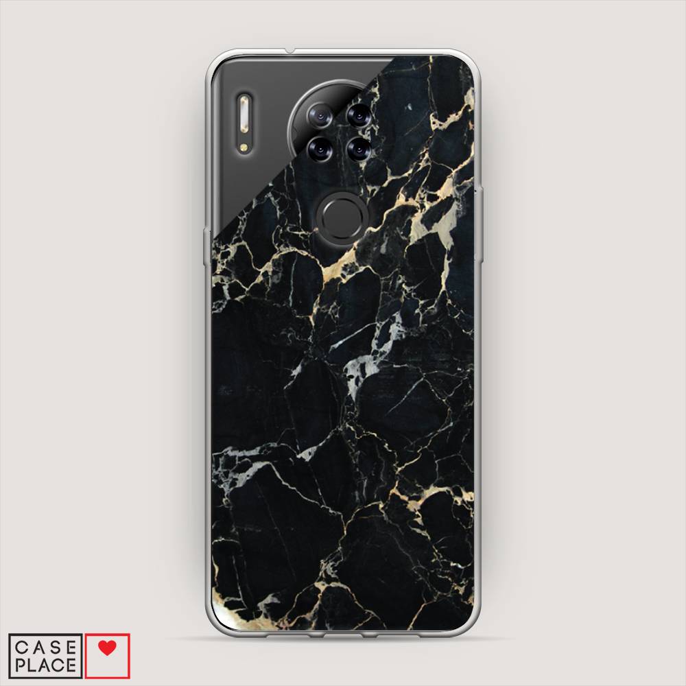

Чехол Awog на Blackview A80 "Черный мрамор уголок", Разноцветный, 280150-3