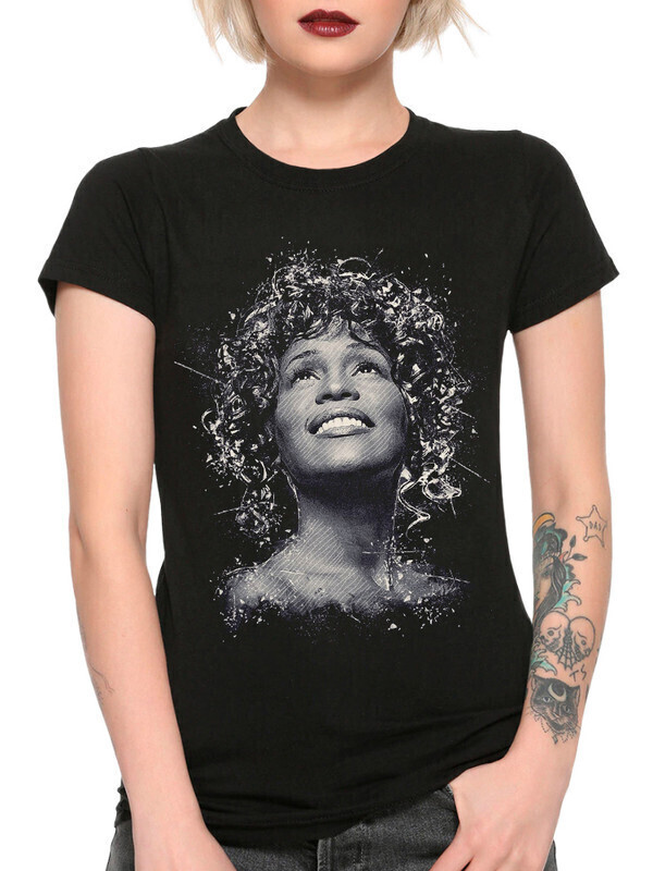 

Футболка женская Dream Shirts Whitney Houston Женская 10008981 черная S, Whitney Houston Женская 10008981