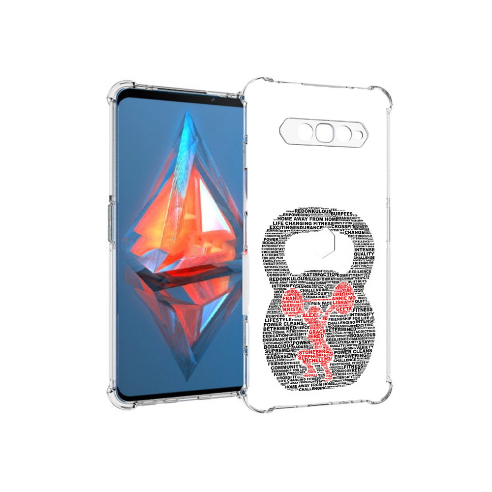 

Чехол MyPads Tocco для Xiaomi Black Shark 4 бодибилдинг гиря из слов (PT162389.266.232), Прозрачный, Tocco