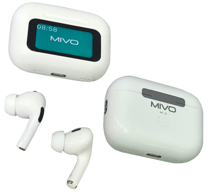 

Беспроводные наушники Mivo MT-15 White (4602024610515), MT-15