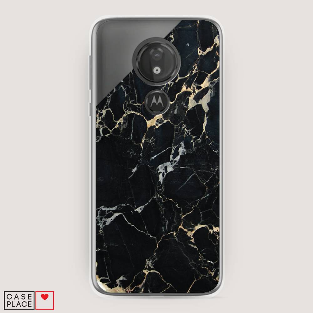 

Чехол Awog на Motorola Moto G7 Power / Моторола Мото G7 Power "Черный мрамор уголок", Разноцветный, 241350-3