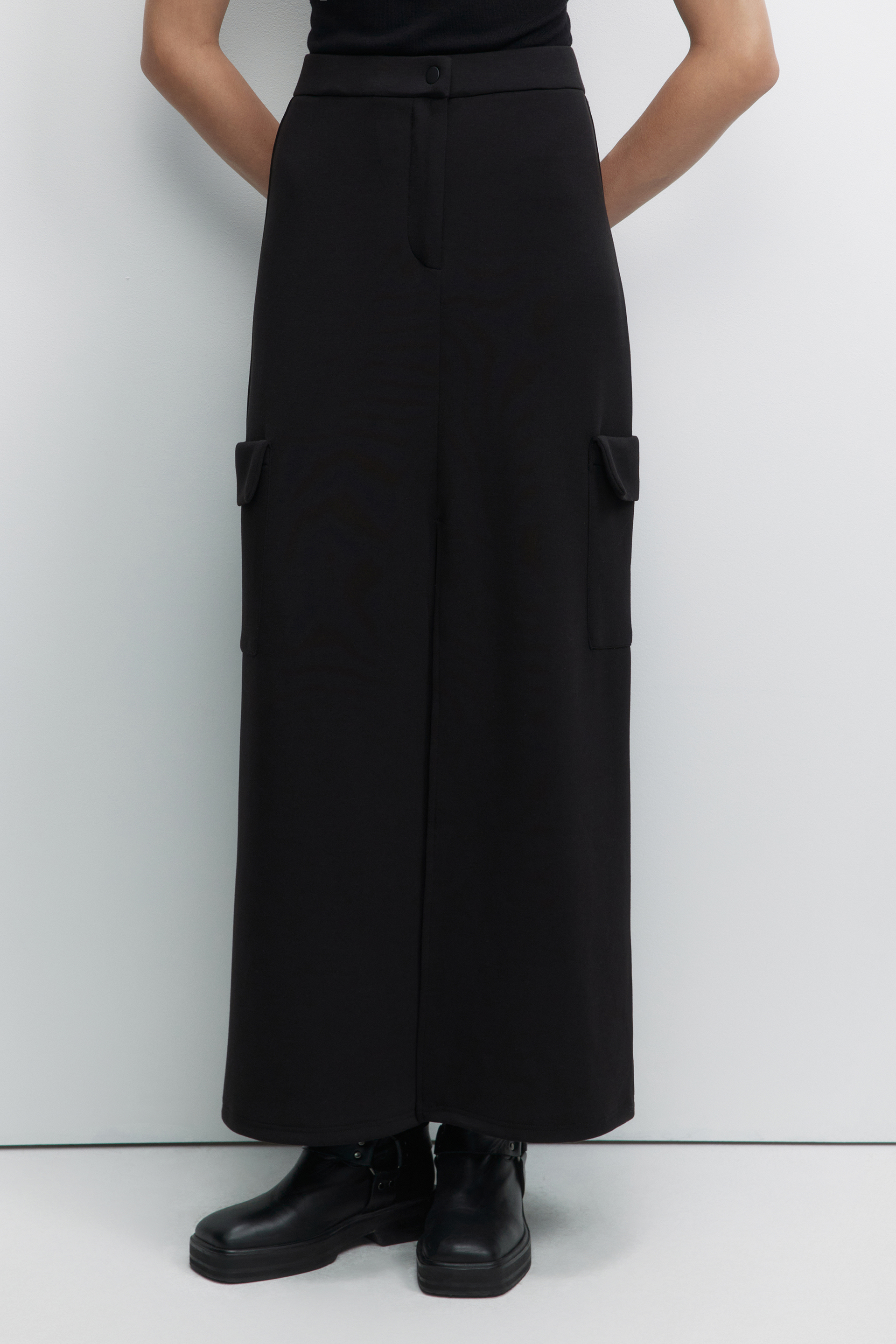 

Юбка женская Befree 2341312007-50 черная M, Черный, 2341312007-50