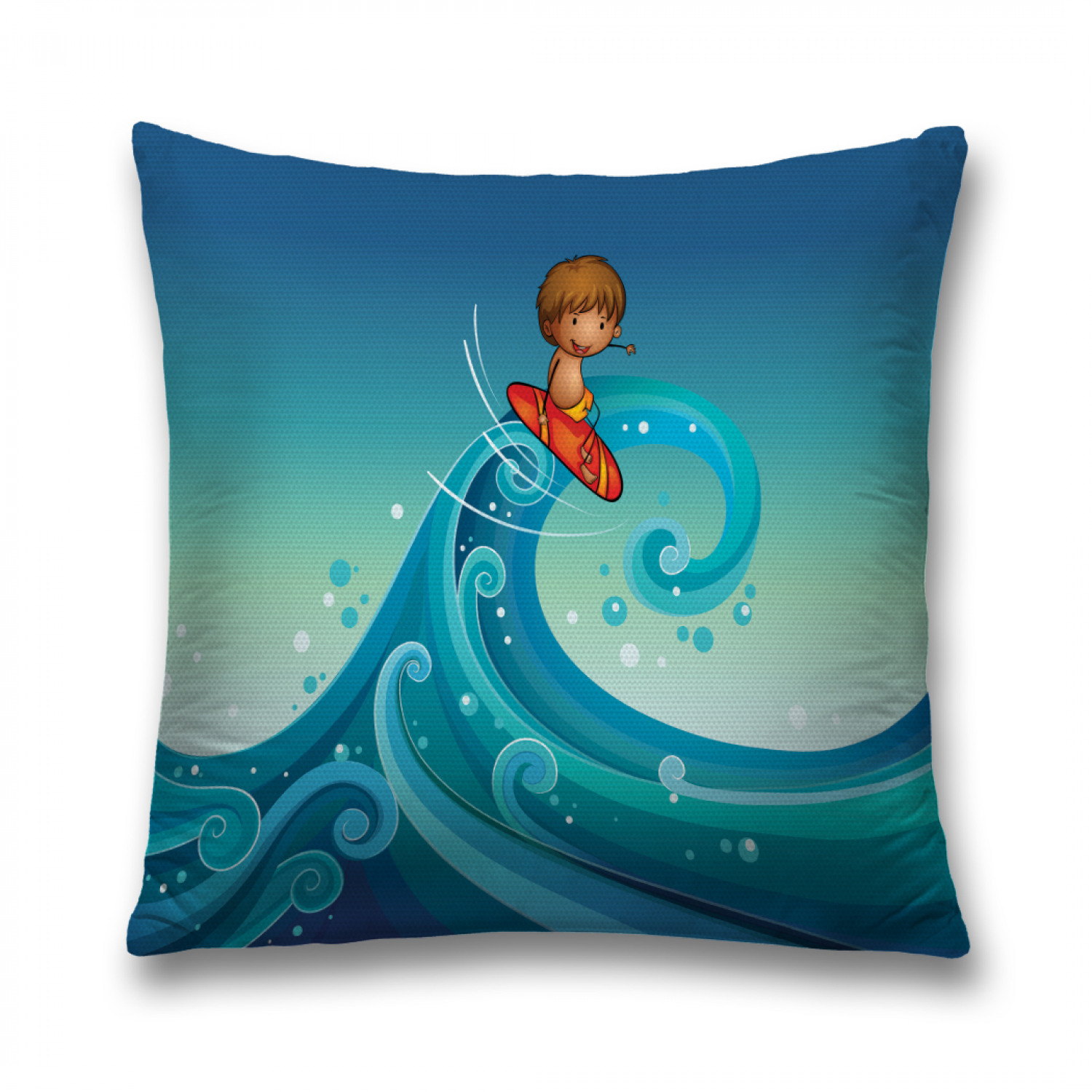 

Наволочка декоративная JoyArty "На гребне волны" на молнии, 45x45 см, На гребне волны