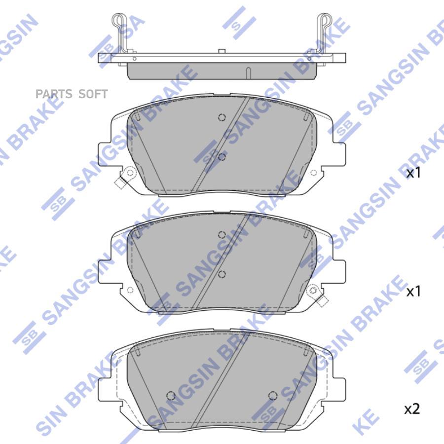 

Тормозные колодки Sangsin brake передние SP4374