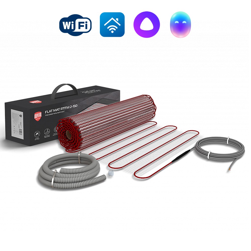 

Мат нагревательный Royal Thermo Flat Mat RTFM 2-150-2,5 (комплект), RTFM 2-150