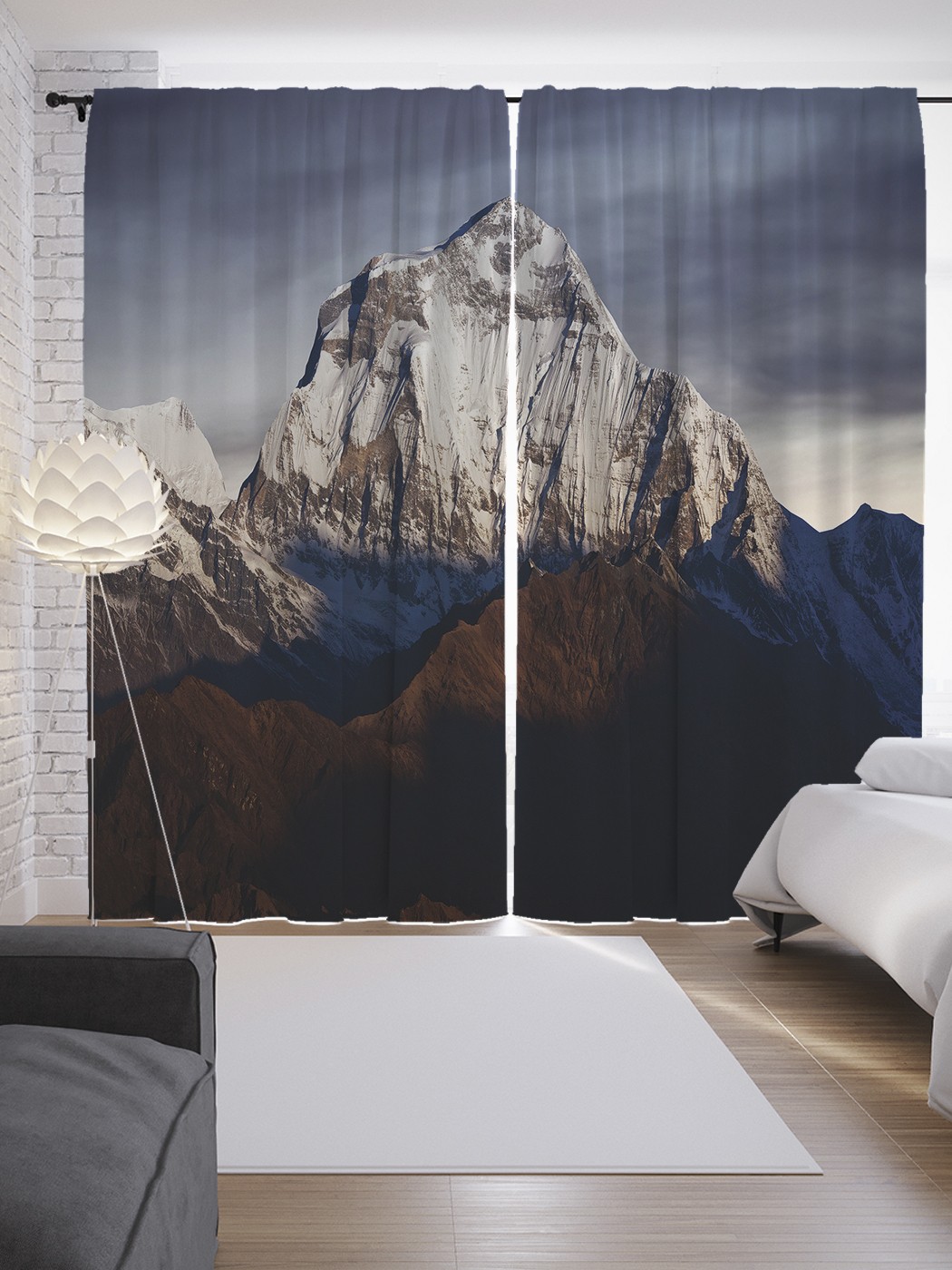 

Шторы JoyArty с фотопечатью "Гора Нанда Деви" из сатена, 290х265 см, Гора Нанда Деви