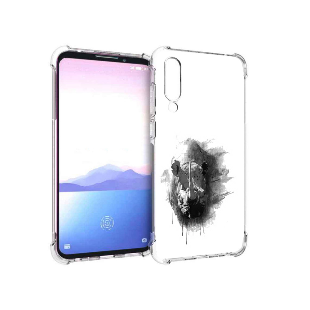 

Чехол MyPads Tocco для Meizu 16XS носорог (PT136345.89.523), Прозрачный, Tocco