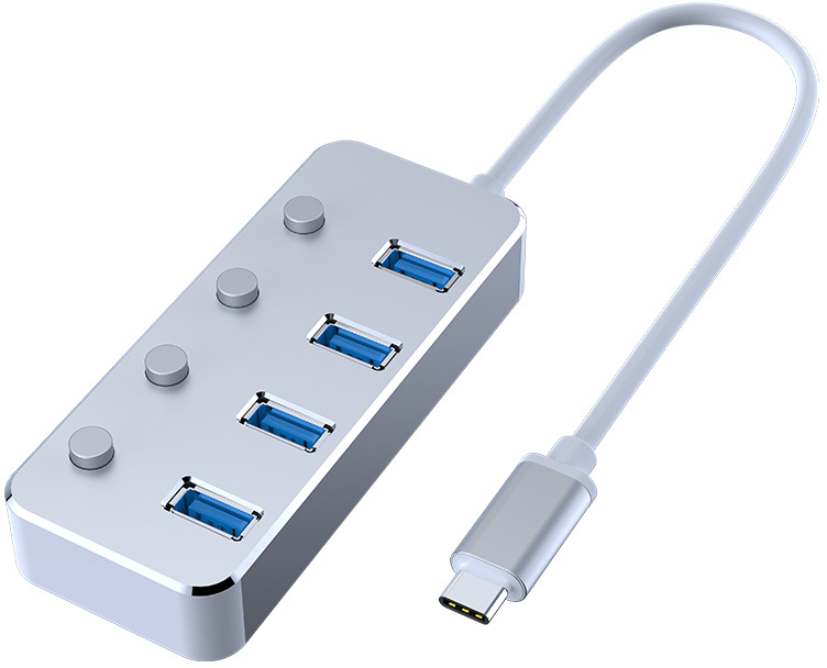 

USB-концентратор HRS A21 Silver, А21