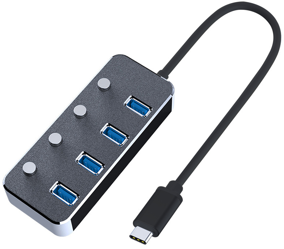 

USB-концентратор HRS A21 Black, А21