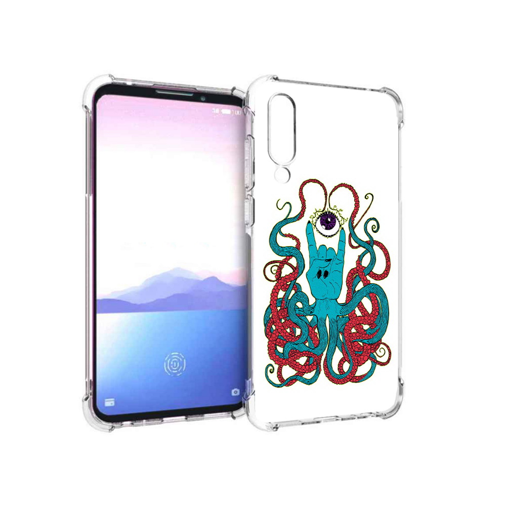 

Чехол MyPads Tocco для Meizu 16XS осьминог-рука абстракция (PT136345.89.530), Прозрачный, Tocco