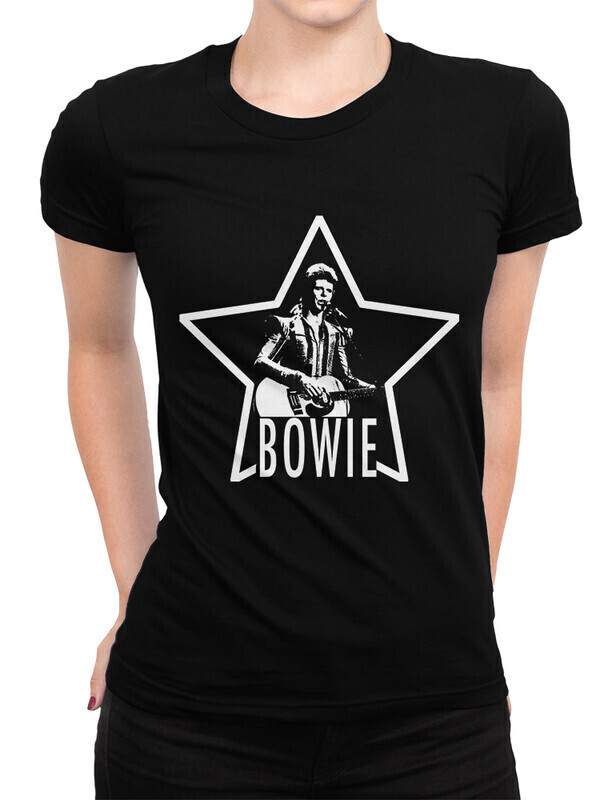 

Футболка женская Dream Shirts Дэвид Боуи Женская 10009061 черная S, Дэвид Боуи Женская 10009061