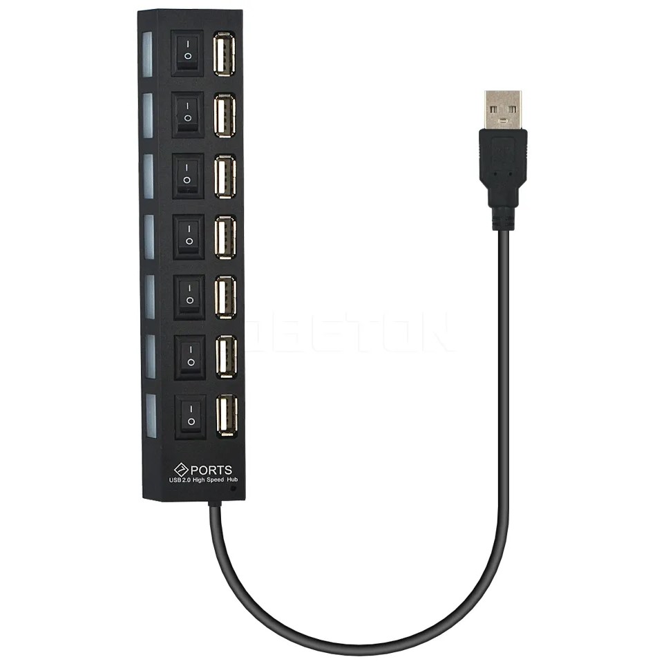 USB-концентратор GSMIN A78 Black