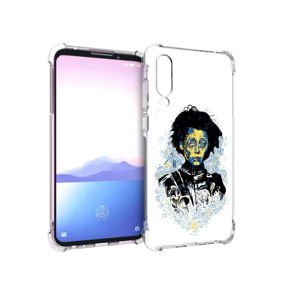 

Чехол MyPads Tocco для Meizu 16XS парень черно-белый абстракция (PT136345.89.535), Прозрачный, Tocco