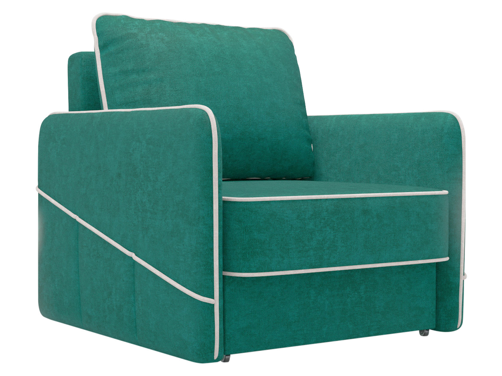 Кресло-кровать Первый Мебельный Граус Зеленый, велюр