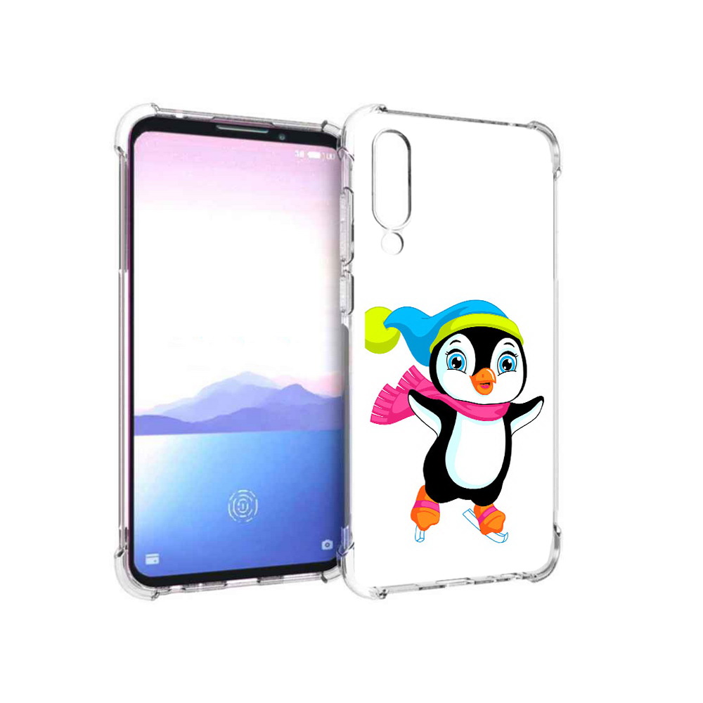 

Чехол MyPads Tocco для Meizu 16XS пингвин на коньках (PT136345.89.540), Прозрачный, Tocco