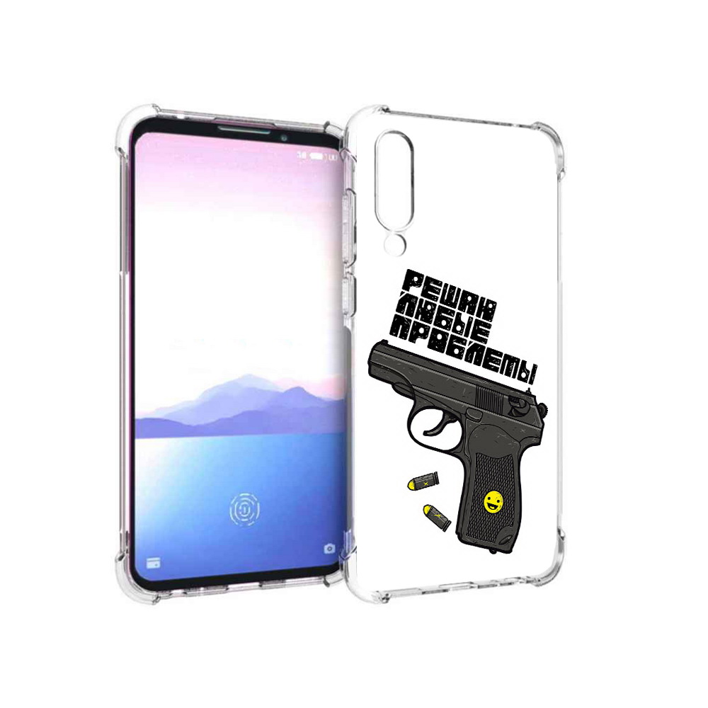 

Чехол MyPads Tocco для Meizu 16XS пистолет против проблем (PT136345.89.542), Прозрачный, Tocco