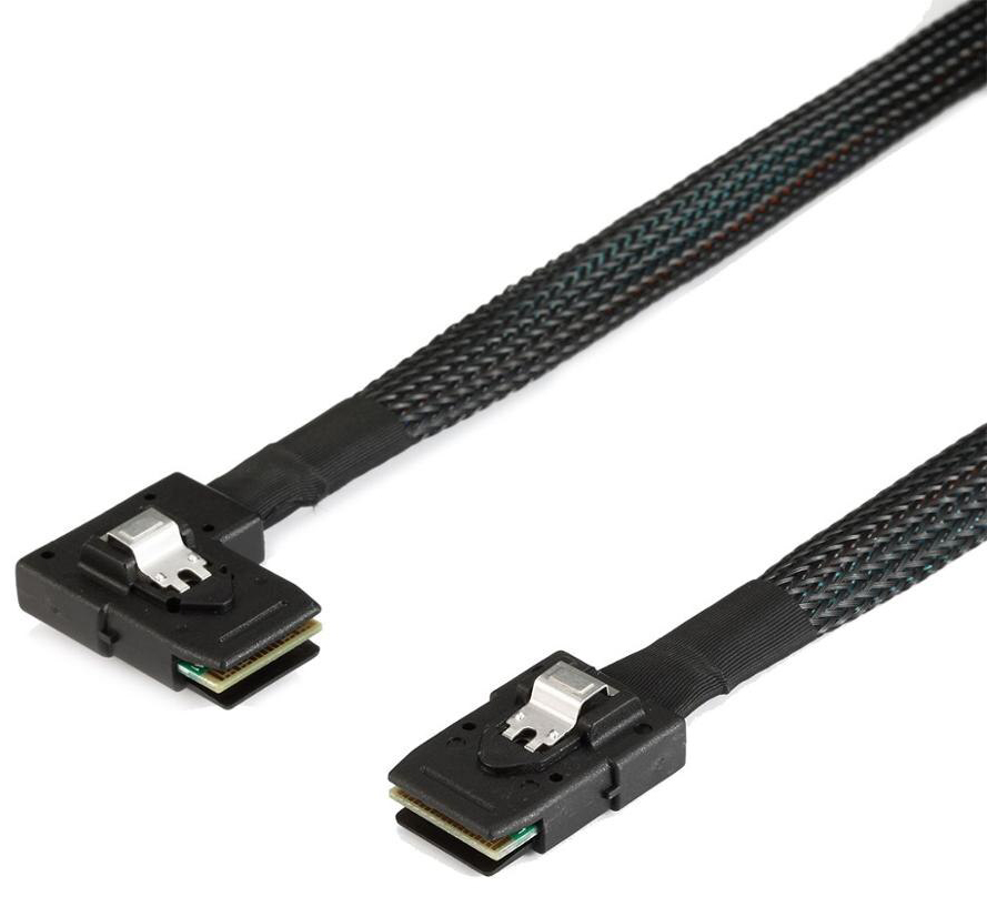 фото Кабель gsmin sff8087-sff8087, m-m 0,8м black (bt892252)