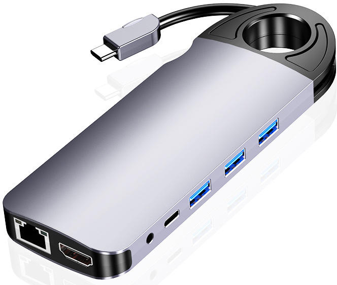 

USB-хаб GSMIN B46 Silver, B46