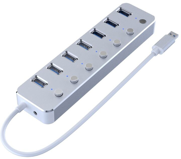 

USB-концентратор GSMIN B95 Silver, B95