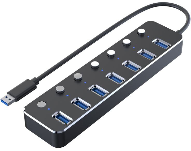 

USB-концентратор GSMIN B95 Black, B95