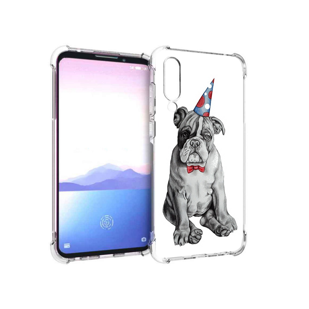

Чехол MyPads Tocco для Meizu 16XS праздничный щенок (PT136345.89.554), Прозрачный, Tocco