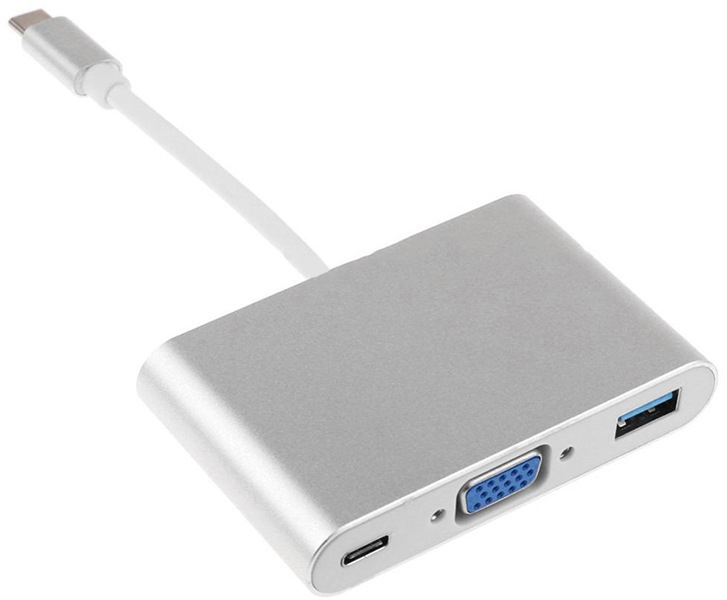 

USB-хаб GSMIN BL-25 Silver, BL-25