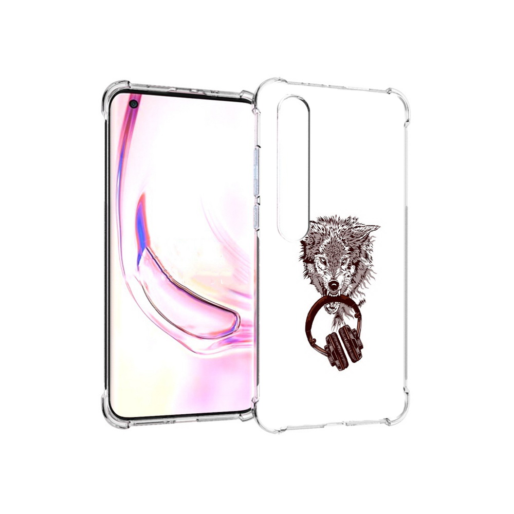 

Чехол MyPads Tocco для Xiaomi Mi 10 Pro дикий волк (PT144585.295.325), Прозрачный, Tocco