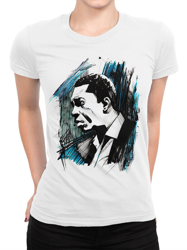 

Футболка женская Dream Shirts Джон Колтрейн Женская 10009101 белая 3XL, Джон Колтрейн Женская 10009101