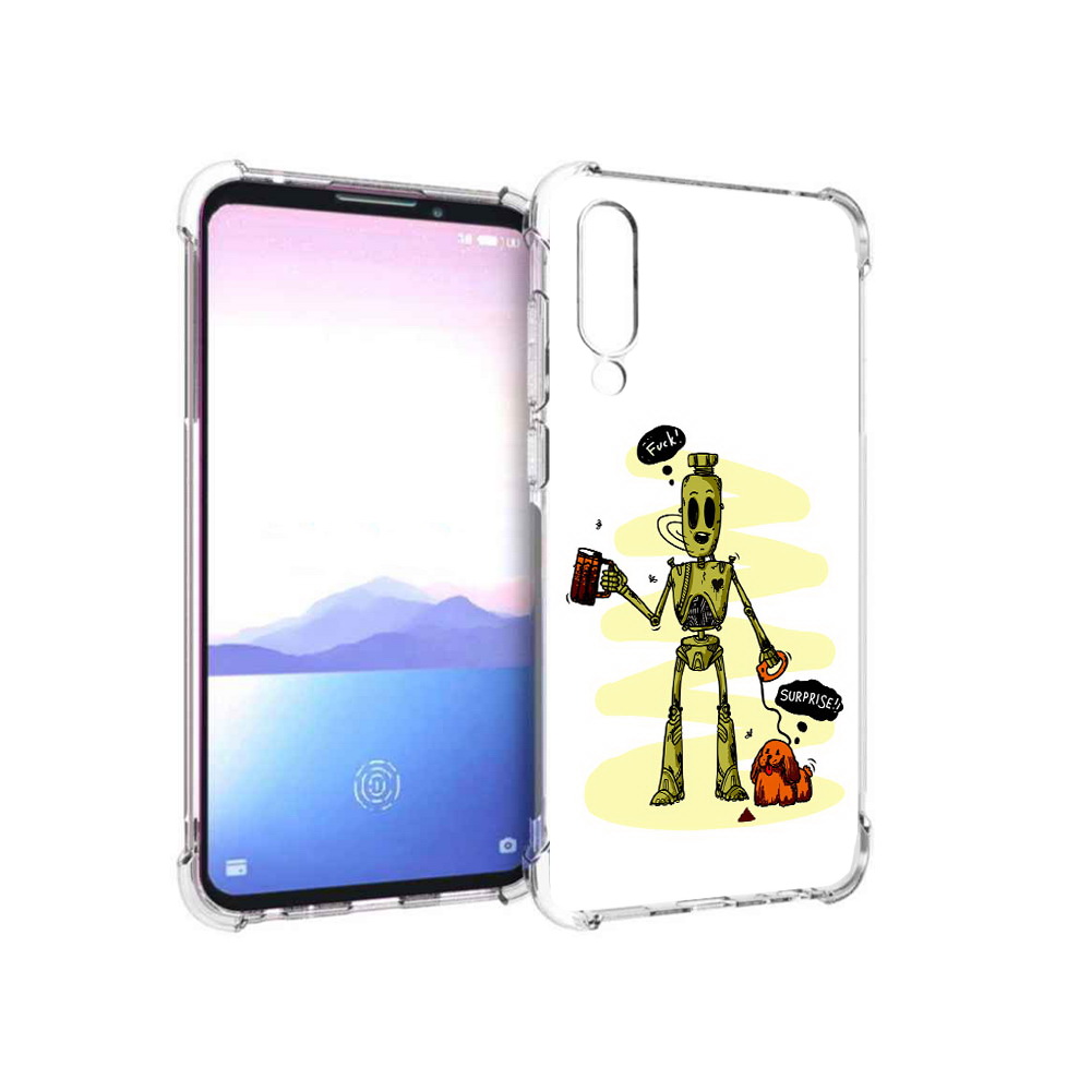

Чехол MyPads Tocco для Meizu 16XS прикольный робот (PT136345.89.557), Прозрачный, Tocco