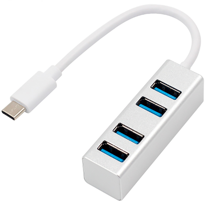 

USB-хаб GSMIN UB-04 Silver, UB-04