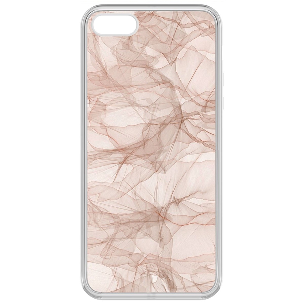 

Чехол-накладка Krutoff Clear Case Абстракт 5 для iPhone 5/5s, Прозрачный